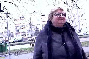 ugly fat belly grandma, take this hard cock now!