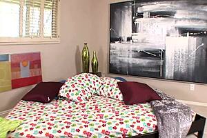 How does Amber Rayne handle black cock and anal creampie?