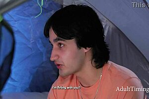 Rachael Cavalli Rides Stepson Elias Cash in Sneaky Indoor Tent Action