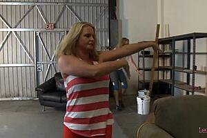 Mature MILF Licks Blonde's All Holes