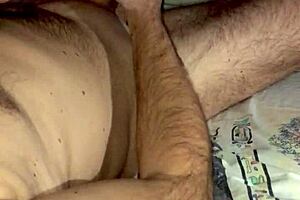 jerking huge cock at night?