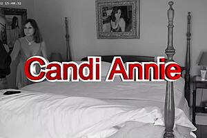 black european housewife flashes in front of husband