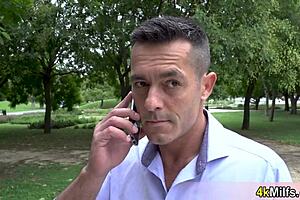 Montse the BBW MILF gets ass fucked by a stranger