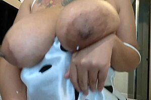 big boobs asian maid rides interracial cock