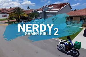 Nerdy Gamer Girls Get Fucked While Playing! Watch Now!