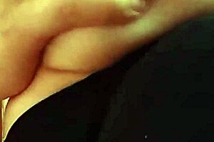 Pregnant mature amateur exhibitionist wants her big natural tits sucked in homemade video. She balloons her belly for fun