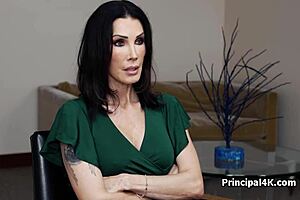 fit wife seduces teacher's throbbing cock in secret office