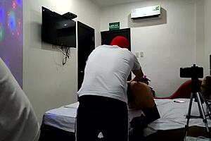 she teases her stepson before a steamy oil massage.