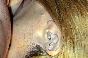 Pregnant wife's creampie leaves her gaping and oozing