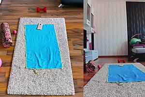 wet dual cam workout stuns with naked moves