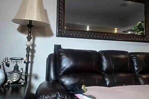 maxine in sexy cop outfit dildo fucks her both asian orifices