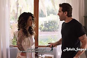 Scheming Godson Isolates Busty Godmother for Face Fucking