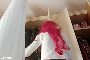 is this indian busty step mom masturbating her tight hairy pussy, horny and beaver-like?