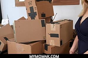 Rich Stepmom Makes Me Cum with Her Big Tits