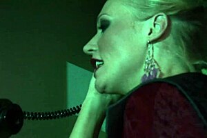 an elegant milf gets her shaved pussy fingered and deepthroated by stepson