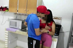 Horny Stepson Fucks Milf Stepmother Alone at Home