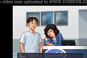 Мачуха и сводная сестра с огромными сиськами жестко ебутся