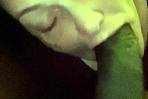 Oh, momma's mouth on my big black cock feels amazing!