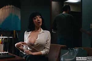 I Caught My Stepmom Using A Vibrator On Her Trimmed Pussy