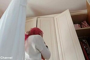 is this indian busty step mom masturbating her tight hairy pussy, horny and beaver-like?