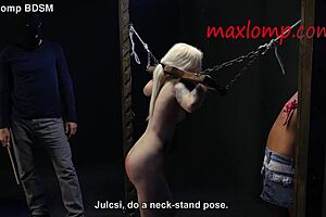 perverted guy canes small ass of blonde babe