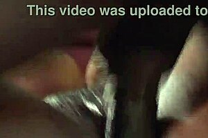 Comic outdoor scene with housewife in funny position