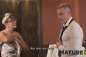 Mature4k broom bangs unhappy groom hard