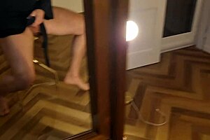 Is The Stepmother Flashing In The Bedroom While Bathing, Making Her Lover Cum?