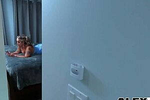 blonde slut misty meanor drinks all the milk after raw fucking