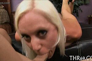 Raucous hand and wet oral job in a mature allure setting.