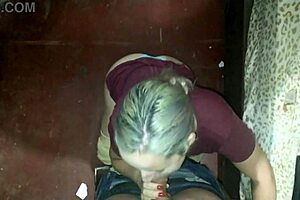 Naughty sister-in-law gives blowjob until she gets milk