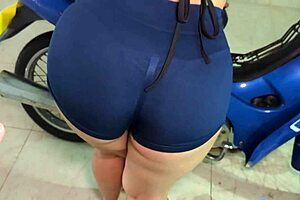 step sister with huge ass helps wash my bike in shorts, leading to fun activities