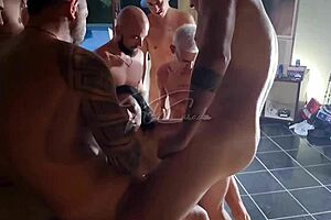 My first gangbang was a delight, I gave my ass and pussy