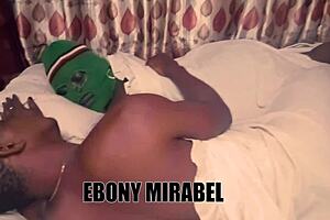 Hot ebony feels honey in the night unsure how to handle it