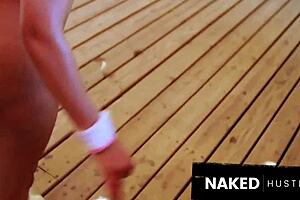 Blonde Bunny Stuffed in Gazebo 😈