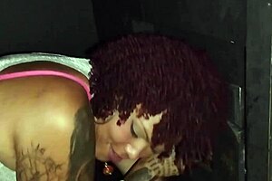 Slut Gets Filmed At Gloryhole 😈