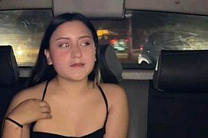 mature latina fucks driver in car