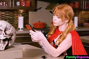 Step Dad And Stepdaughter Cheat On Stepmom At Halloween