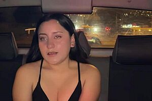 mature latina fucks driver in car