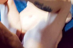 sexy blonde klarisa leone frolicked with two guys on bed shoes anal finger lingerie mommy heels pussy masturbation bent over fucking