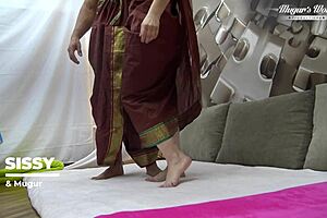 behind the scenes of sissy hairy mature lady sucking and fucking in casting with fingering vagina