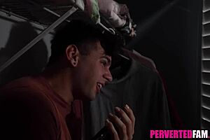 stepmom gives horny stepson a helping hand tonight