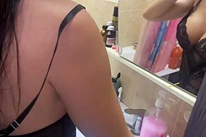 Spying On Stepsister With Big Tits In Bathroom