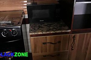 Close-Up Fingering of Fat Belly and Small Waist