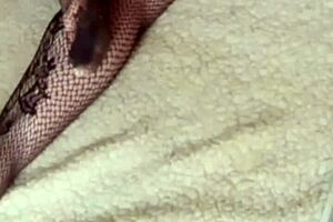 woken up with cum on sexy ass in lingerie