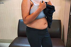 hot busty girl riya tries adult film audition interview with natural big tits