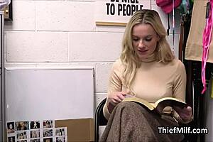 Housewife Cougar Caught Masturbating With Stolen Dildos In The Office.