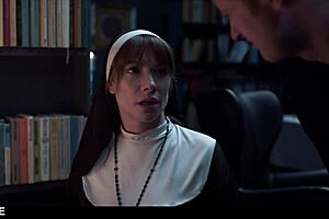 russian redhead nun fucked in wild freeze time blasphemy