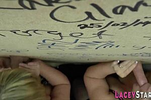 Women at gloryholes perform oral acts in neutral environment