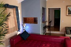 Big tits blonde milf bent over by black monster cock